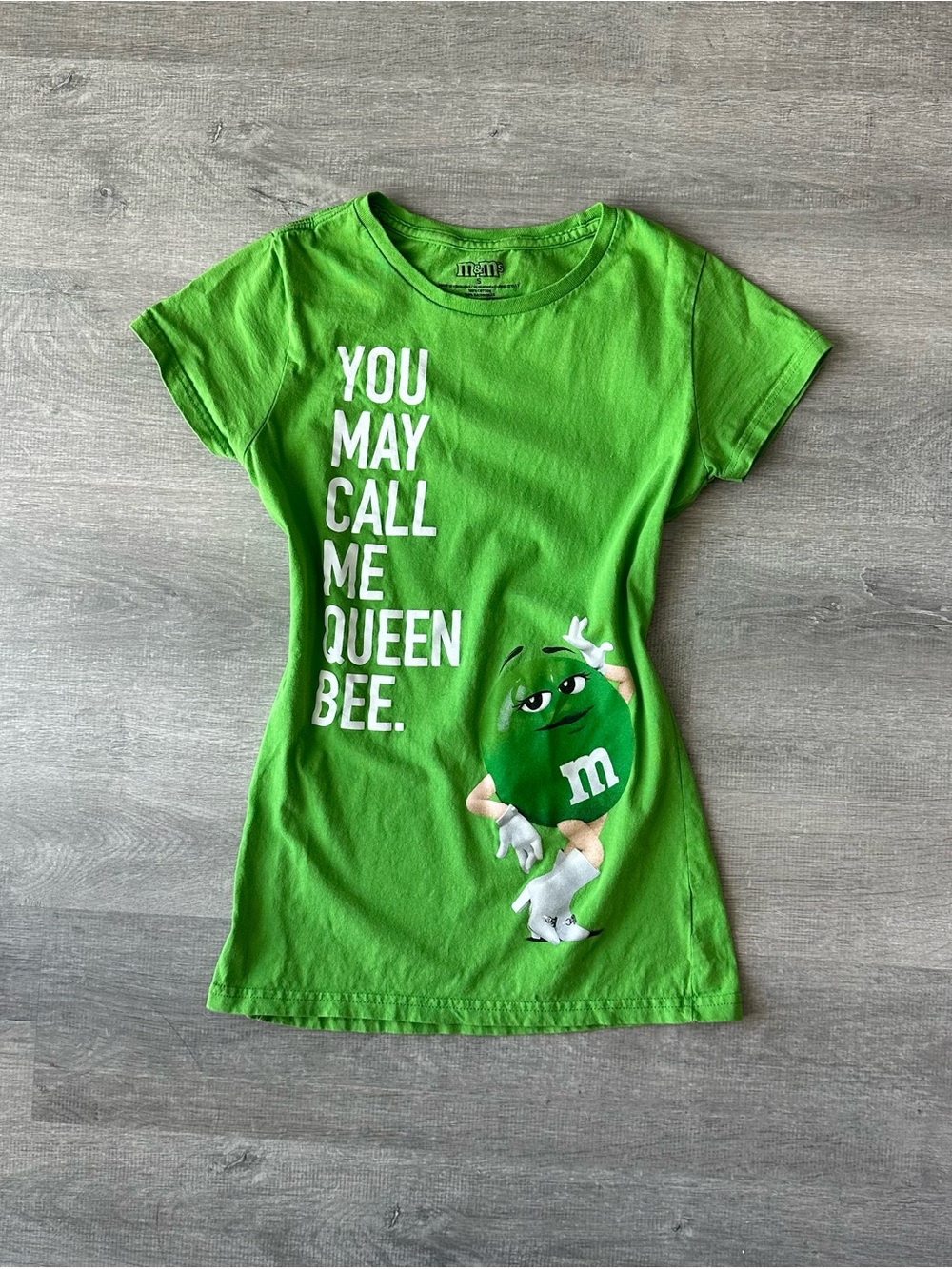 Y2K M&M'S Bright Green Short Sleeve Graphic Tee